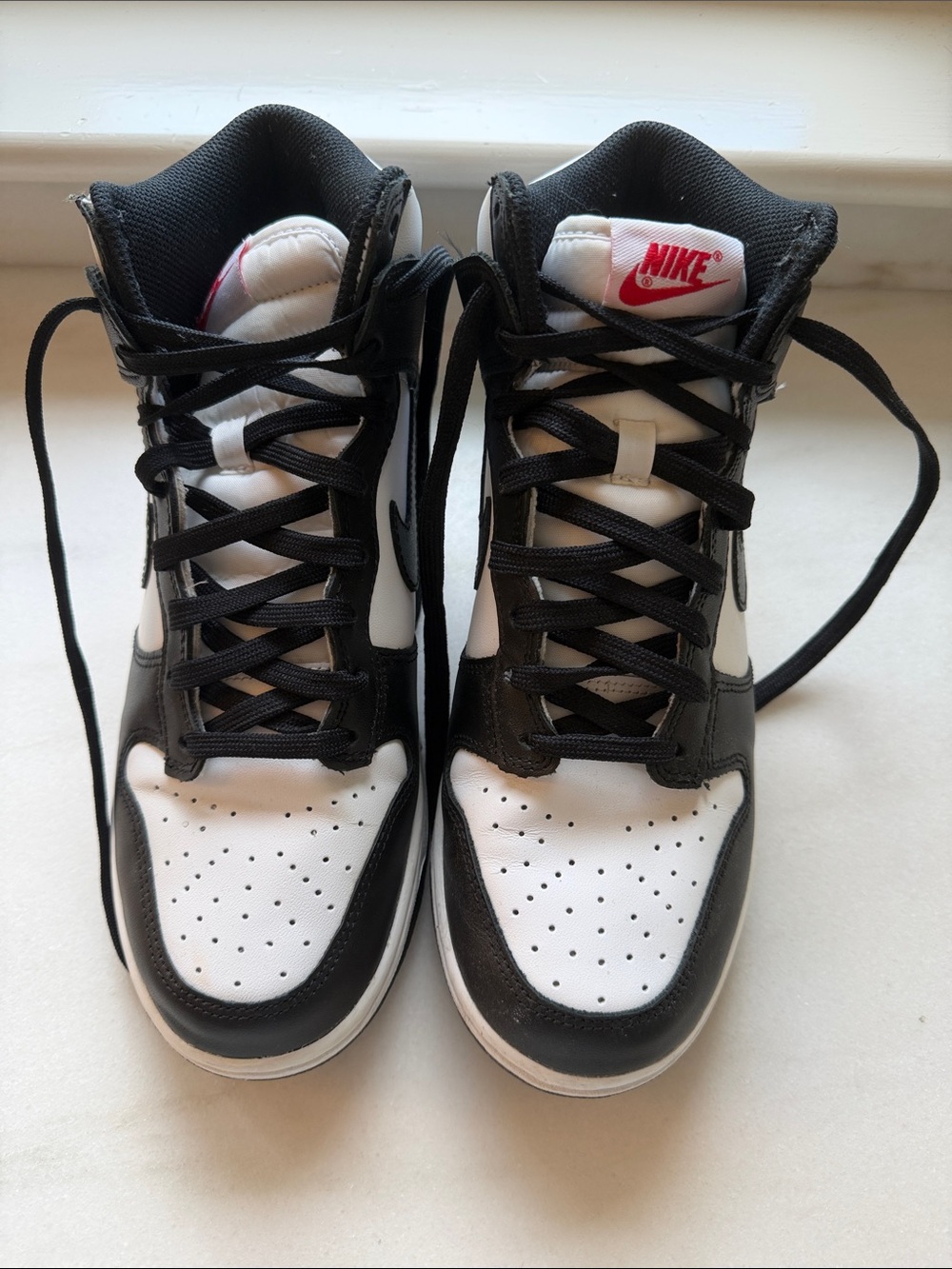 Nike Women’s Black, White & Red High-Top Sneakers